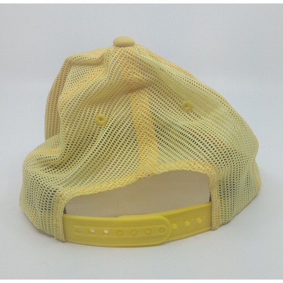 Vintage DC Skateboarding Gas Station Trucker Hat YELLOW - Picture 3 of 4